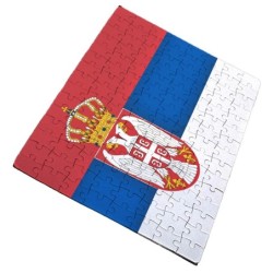 PUZZLE DE TAMAÑO Y PIEZAS A ELEGIR bandera serbia pais gobierno serbio rompecabezas educativo puzle