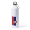 BIDON GRANDE 800 ML ACERO INOXIDABLE bandera serbia pais gobierno serbio deporte deportivo mosqueton botella