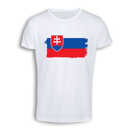 CAMISETA TACTO ALGODÓN bandera eslovaquia pais gobierno eslavo cómoda personalizada