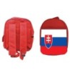 PACK MOCHILA ROJA Y ESTUCHE bandera eslovaquia pais gobierno eslavo material escolar