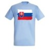 CAMISETA AZUL CIELO bandera eslovaquia pais gobierno eslavo moda verano personalizada