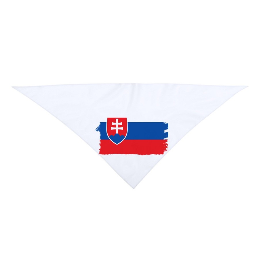 PAÑOLETA TRIANGULAR SUAVE bandera eslovaquia pais gobierno eslavo moda cuello fiestas