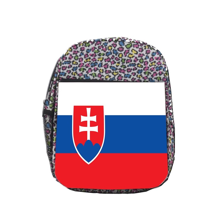 MOCHILA LUNARES ESTAMPADO bandera eslovaquia pais gobierno eslavo escolar personalizado picnic excursión deporte