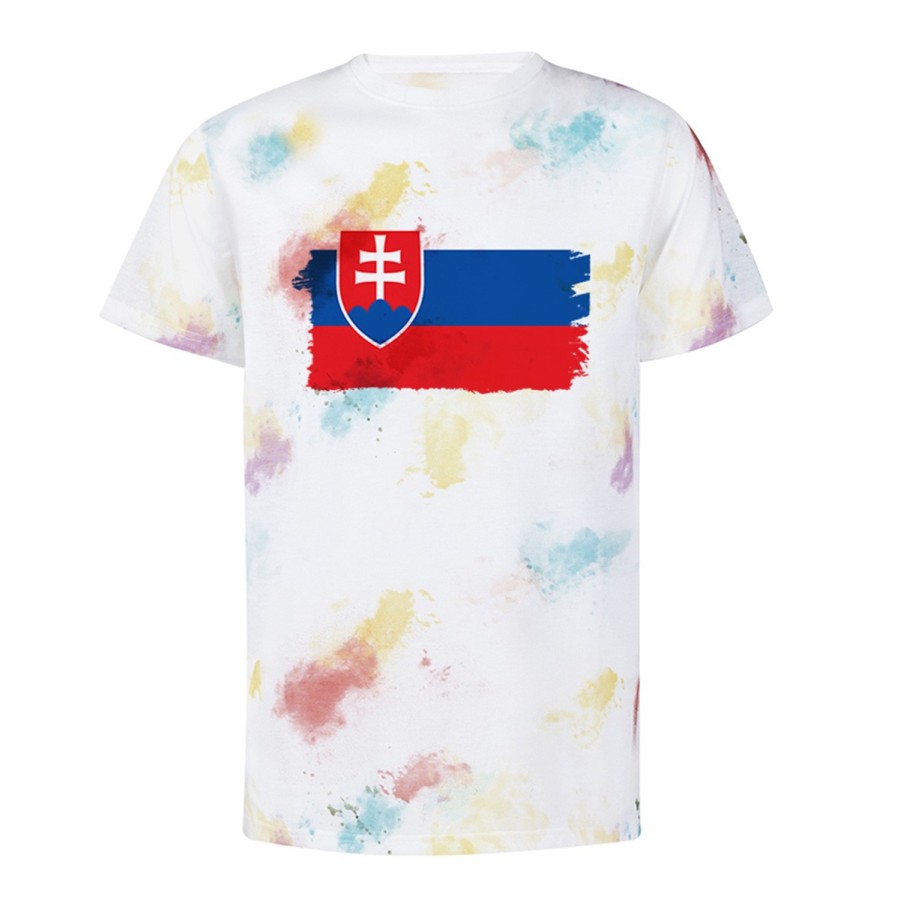 CAMISETA MARCAS COLORES bandera eslovaquia pais gobierno eslavo personalizada