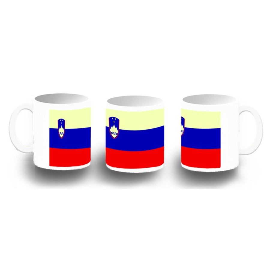 TAZA FOTOLUMINISCENTE bandera eslovenia pais gobierno esloveno BRILLA OSCURIDAD