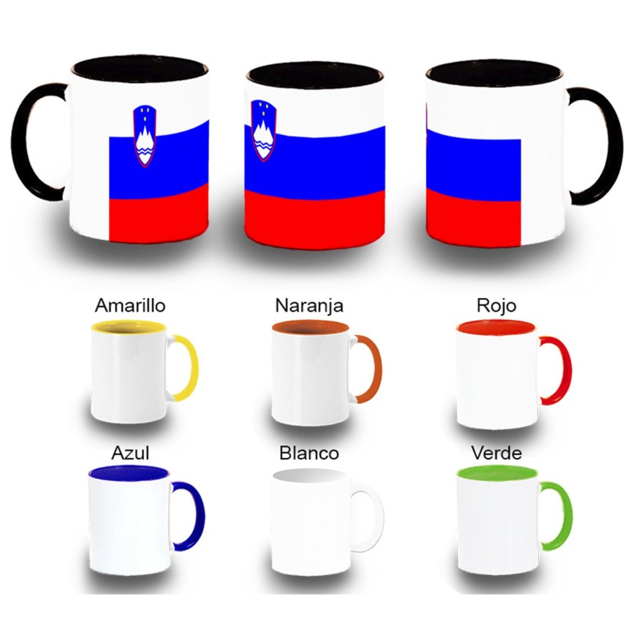 TAZA COLORES bandera eslovenia pais gobierno esloveno color personalizada