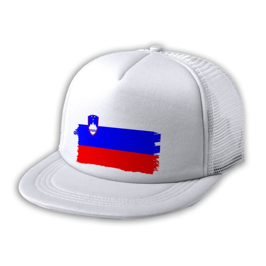 GORRA 5 PANELES REDECILLA TRASERA bandera eslovenia pais gobierno esloveno estilo rapero