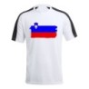 CAMISETA TÉCNICA FRANJA MANGAS NEGRA bandera eslovenia pais gobierno esloveno personalizada