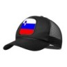 GORRA NEGRA CON REJILLA bandera eslovenia pais gobierno esloveno moda deporte