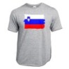 CAMISETA GRIS MEZCLA bandera eslovenia pais gobierno esloveno moda verano personalizada