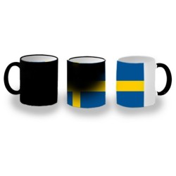 TAZA MÁGICA bandera suecia...