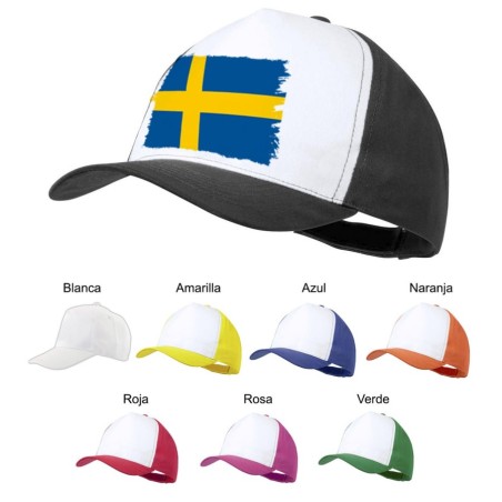 GORRA COLORES bandera suecia pais gobierno sueco color personalizada