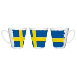 TAZA CÓNICA bandera suecia...