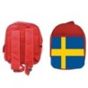 MOCHILA ROJA bandera suecia pais gobierno sueco escolar personalizado