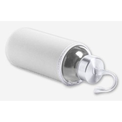 BIDON DE 420 ML CON FUNDA DE NEOPRENO bandera suecia pais gobierno sueco tapon seguridad