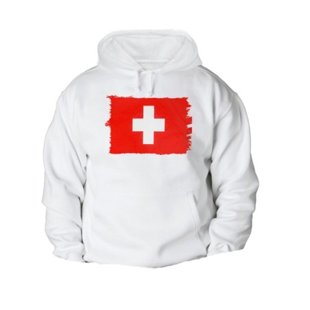 SUDADERA CON CAPUCHA bandera suiza pais gobierno suizo suizos CON BOLSILLOS