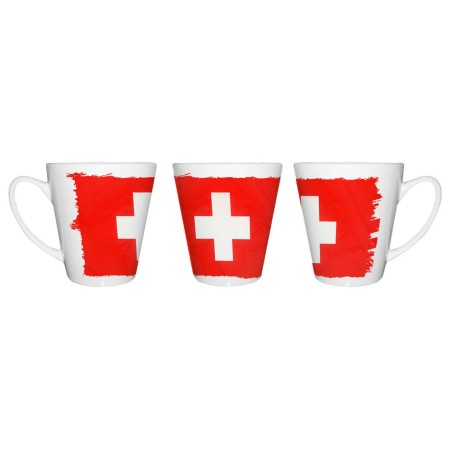 TAZA CÓNICA bandera suiza pais gobierno suizo suizos conica personalizada