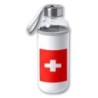 BIDON DE 420 ML CON FUNDA DE NEOPRENO bandera suiza pais gobierno suizo suizos tapon seguridad