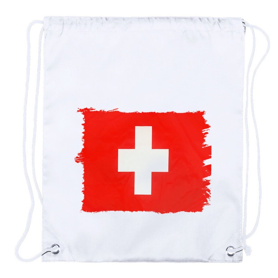 MOCHILA DE CUERDAS (SELECCIONE CANTIDAD) bandera suiza pais gobierno suizo suizos playa piscina excursion