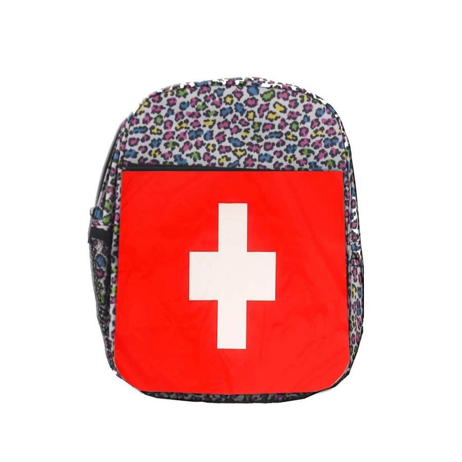 MOCHILA LUNARES ESTAMPADO bandera suiza pais gobierno suizo suizos escolar personalizado picnic excursión deporte