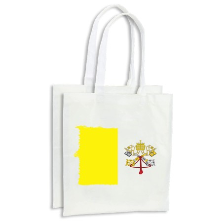 PACK BOLSAS bandera vaticano pais gobierno cristiano papa cocina compra personalizadas