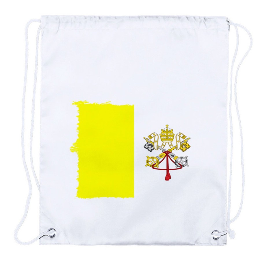 MOCHILA DE CUERDAS (SELECCIONE CANTIDAD) bandera vaticano pais gobierno cristiano papa playa piscina excursion