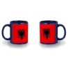 TAZA COLOR RECUADRO bandera albania pais gobierno albanés color mug jarra cerveza te infusión