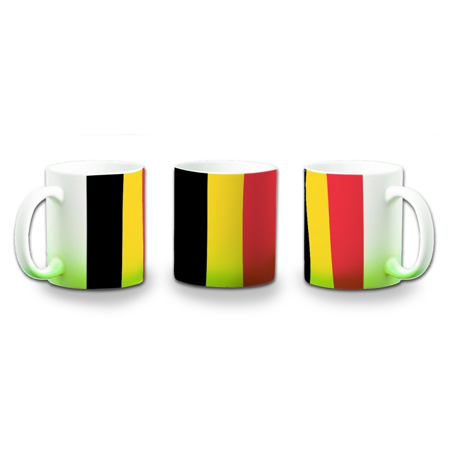 TAZA CON DEGRADADO bandera bélgica pais gobierno belga color personalizada