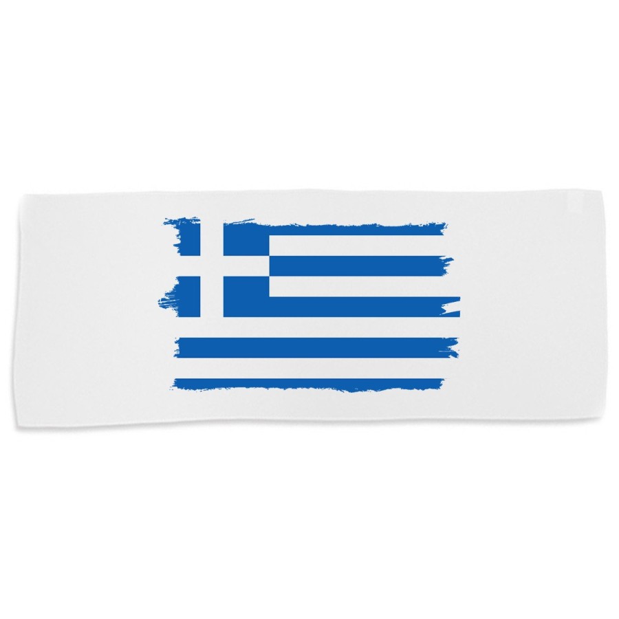 TOALLA GIMNASIO GYM ABSORBENTE bandera grecia pais gobierno griego suave con bolsita
