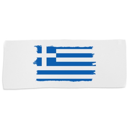 TOALLA GIMNASIO GYM ABSORBENTE bandera grecia pais gobierno griego suave con bolsita