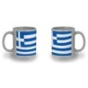 TAZA COLOR RECUADRO bandera grecia pais gobierno griego color mug jarra cerveza te infusión