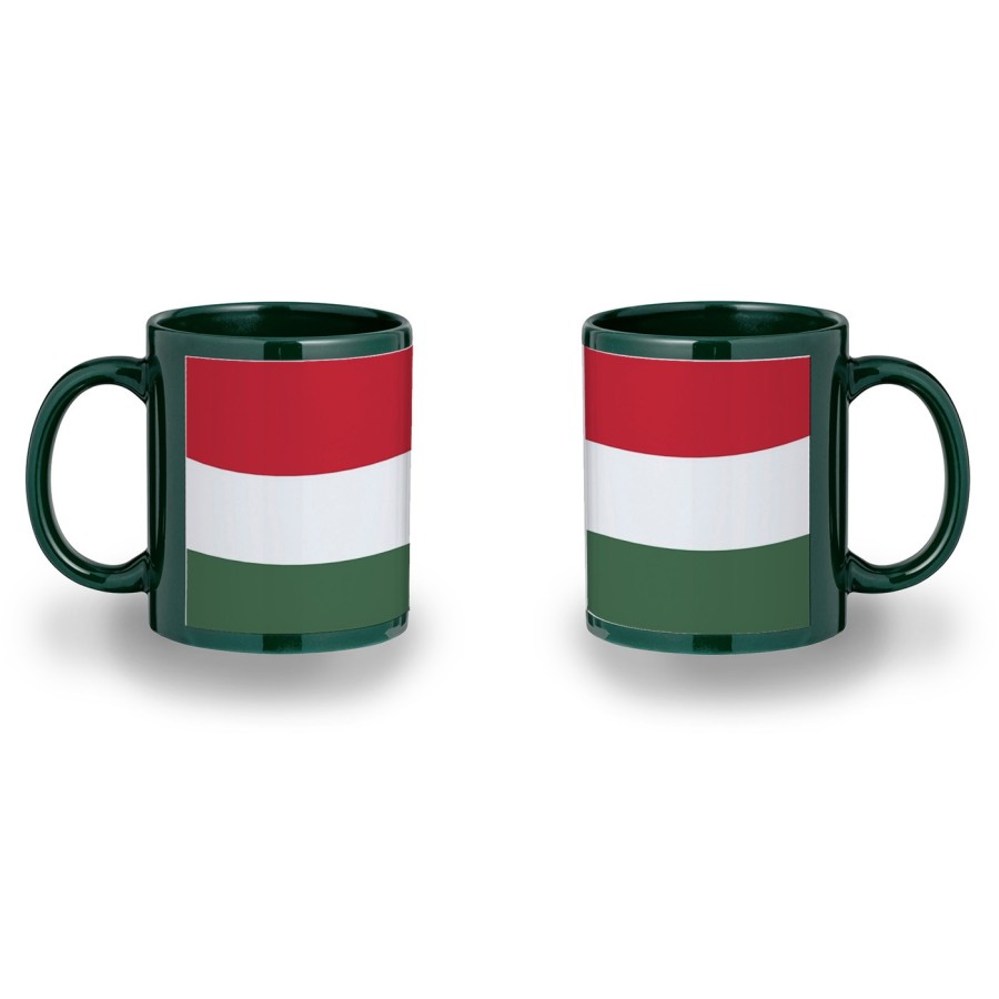 TAZA COLOR RECUADRO bandera hungría pais gobierno húngaro color mug jarra cerveza te infusión