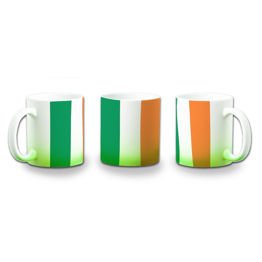 TAZA CON DEGRADADO bandera irlanda pais gobierno irlandés color personalizada