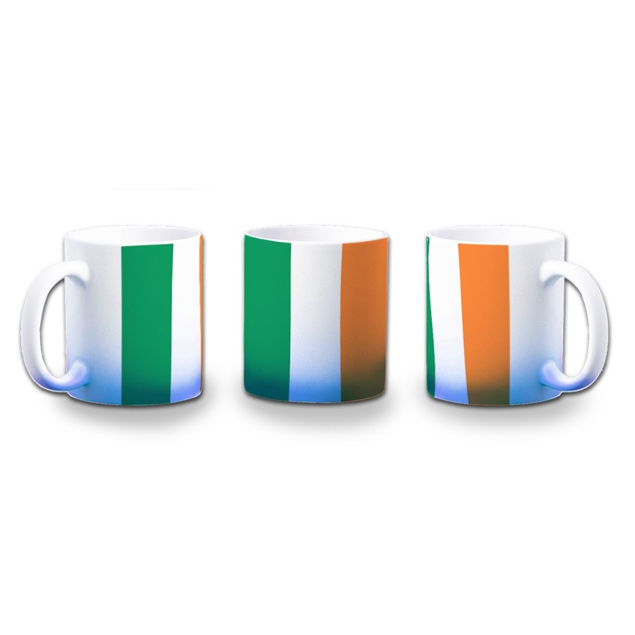 TAZA CON DEGRADADO bandera irlanda pais gobierno irlandés color personalizada