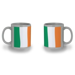 TAZA COLOR RECUADRO bandera irlanda pais gobierno irlandés color mug jarra cerveza te infusión