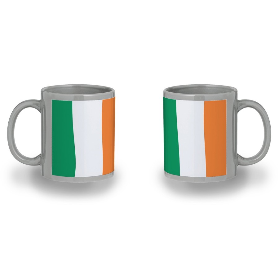 TAZA COLOR RECUADRO bandera irlanda pais gobierno irlandés color mug jarra cerveza te infusión