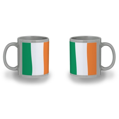 TAZA COLOR RECUADRO bandera irlanda pais gobierno irlandés color mug jarra cerveza te infusión