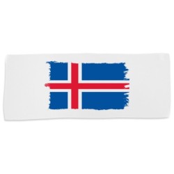 TOALLA GIMNASIO GYM ABSORBENTE bandera islandia pais gobierno islandés suave con bolsita