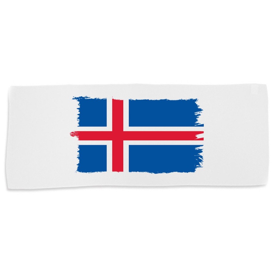 TOALLA GIMNASIO GYM ABSORBENTE bandera islandia pais gobierno islandés suave con bolsita