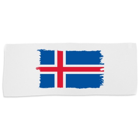 TOALLA GIMNASIO GYM ABSORBENTE bandera islandia pais gobierno islandés suave con bolsita