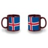 TAZA COLOR RECUADRO bandera islandia pais gobierno islandés color mug jarra cerveza te infusión