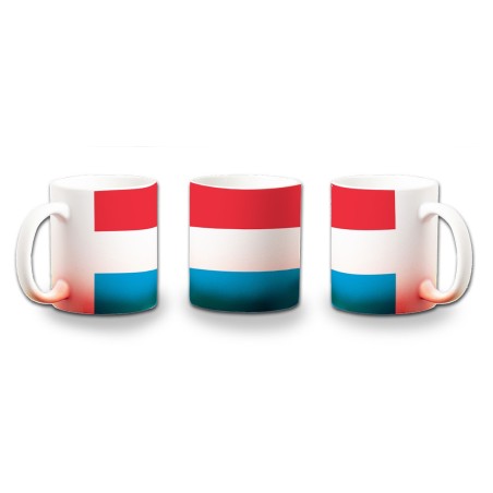 TAZA CON DEGRADADO bandera luxemburgo pais gobierno luxemburgués color personalizada