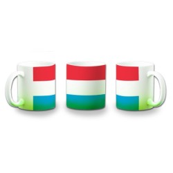 TAZA CON DEGRADADO bandera luxemburgo pais gobierno luxemburgués color personalizada