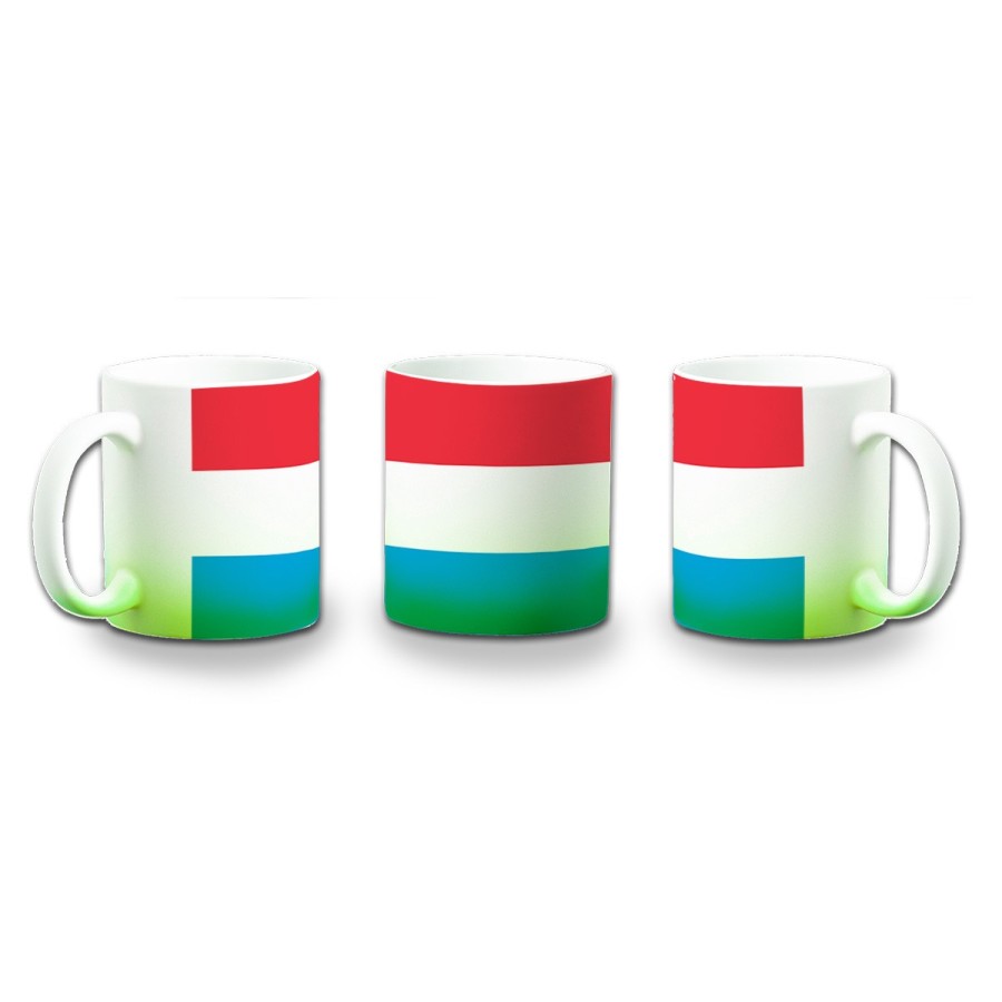 TAZA CON DEGRADADO bandera luxemburgo pais gobierno luxemburgués color personalizada