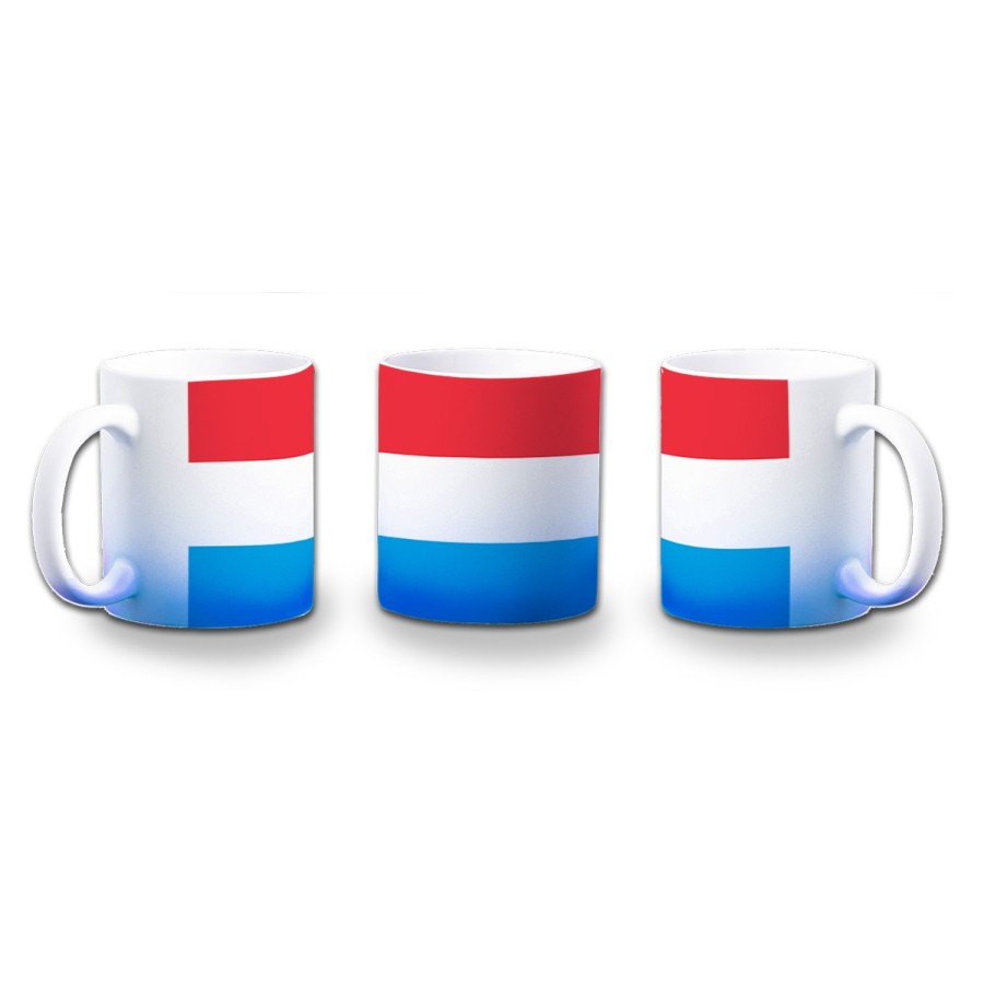 TAZA CON DEGRADADO bandera luxemburgo pais gobierno luxemburgués color personalizada