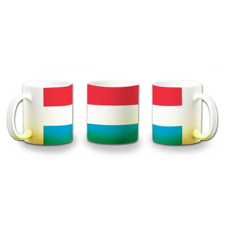 TAZA CON DEGRADADO bandera luxemburgo pais gobierno luxemburgués color personalizada