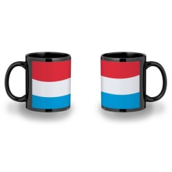 TAZA COLOR RECUADRO bandera luxemburgo pais gobierno luxemburgués color mug jarra cerveza te infusión