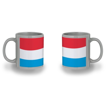 TAZA COLOR RECUADRO bandera luxemburgo pais gobierno luxemburgués color mug jarra cerveza te infusión