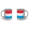 TAZA COLOR RECUADRO bandera luxemburgo pais gobierno luxemburgués color mug jarra cerveza te infusión