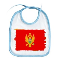 BABERO COLORES bandera montenegro pais gobierno montenegrino personalizado bebe